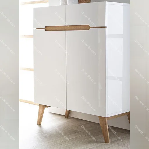 جاکفشی طرح مینیمال پایه چوبی کد DC054