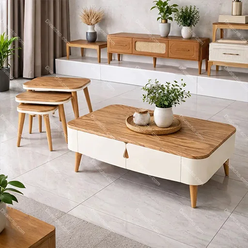 ست جلومبلی و عسلی سه تکه کد DC260 (قابل سفارش به صورت تک)