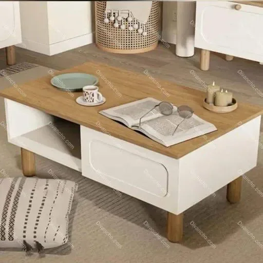ست جلومبلی و میز تلوزیون لوکس پایه چوبی کد DC097(قابل سفارش به صورت تک)