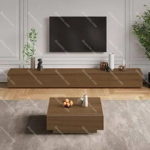 ست جلومبلی و میز تلوزیون مینیمال کدDC104 (قابل سفارش به صورت تک)