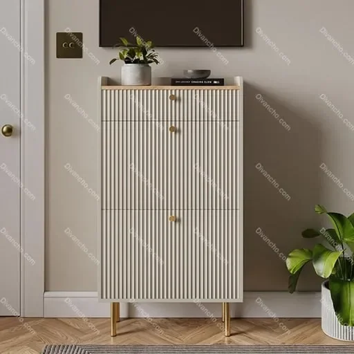 جاکفشی لوکس پایه چوبی کد DC006