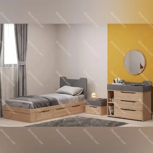 تخت یک نفره مدرن کد DC038