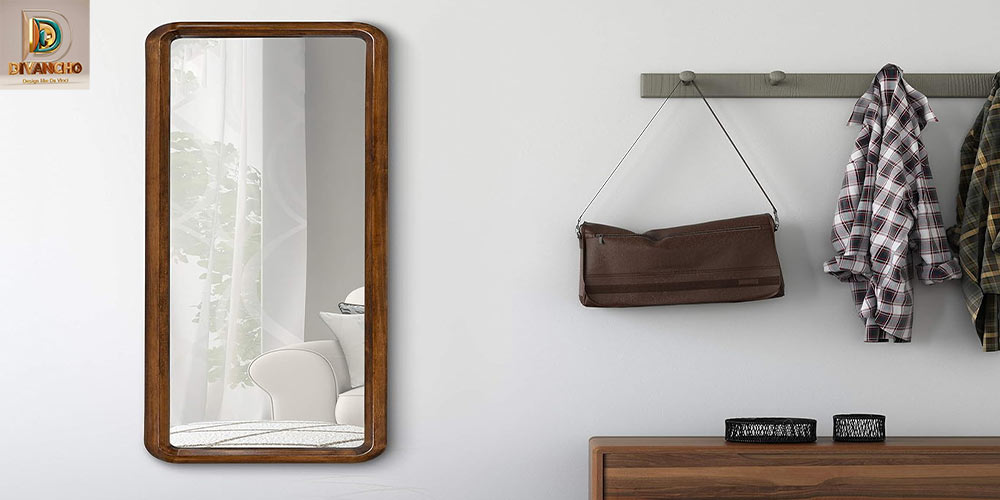 آینه قدی چوبی مدرن 