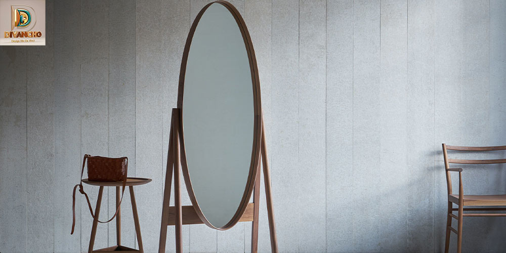 آینه قدی چوبی مدرن 