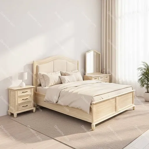 سرویس خواب دو نفره کلاسیک کد DC147